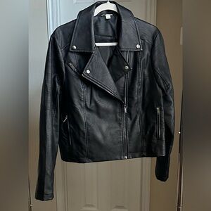 Cato Black Faux Leather Jacket
